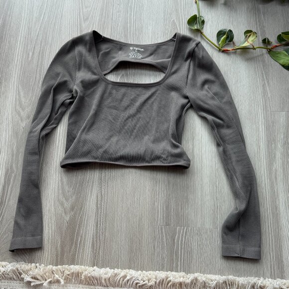 By Together Ribbed Open-Back Stretch-Modal Top - Picture 2 of 3